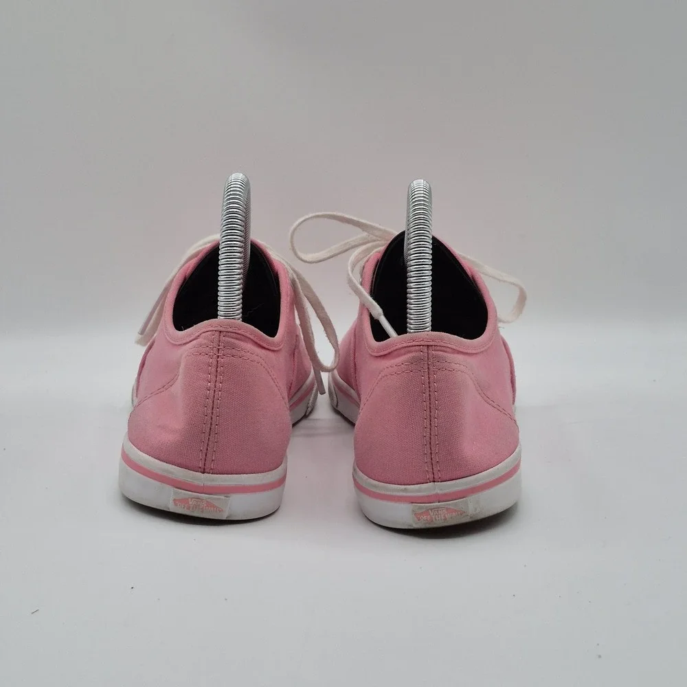 Vans‎ Shoes Mens Size 7 EU 39 Pink Canvas Low Top Lace Up Casual Skate Sneakers